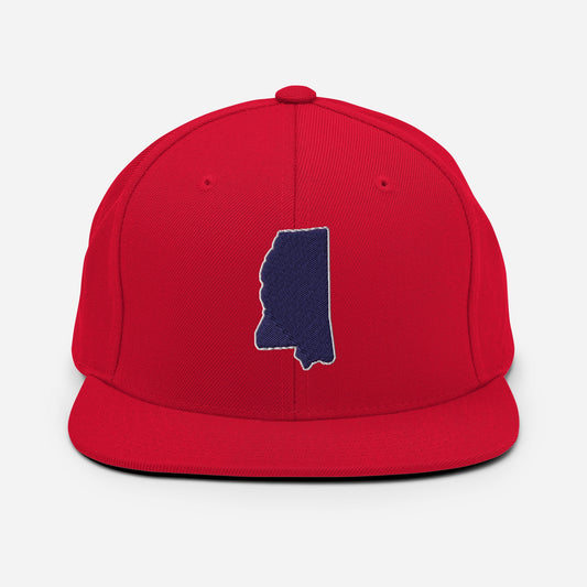Mississippi Snapback Red