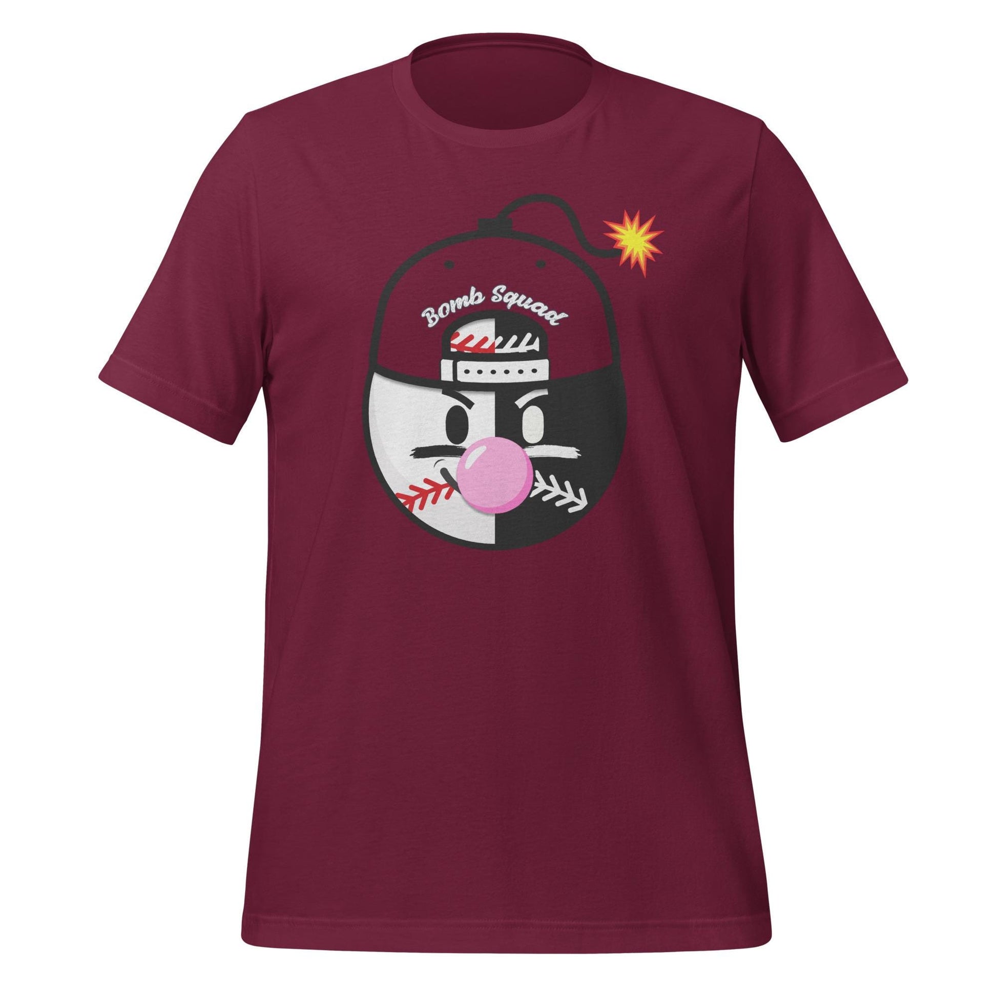 Baseball Bomb Squad Shirt - Bubble Gum Pop Graphic Tee for Players and Fans