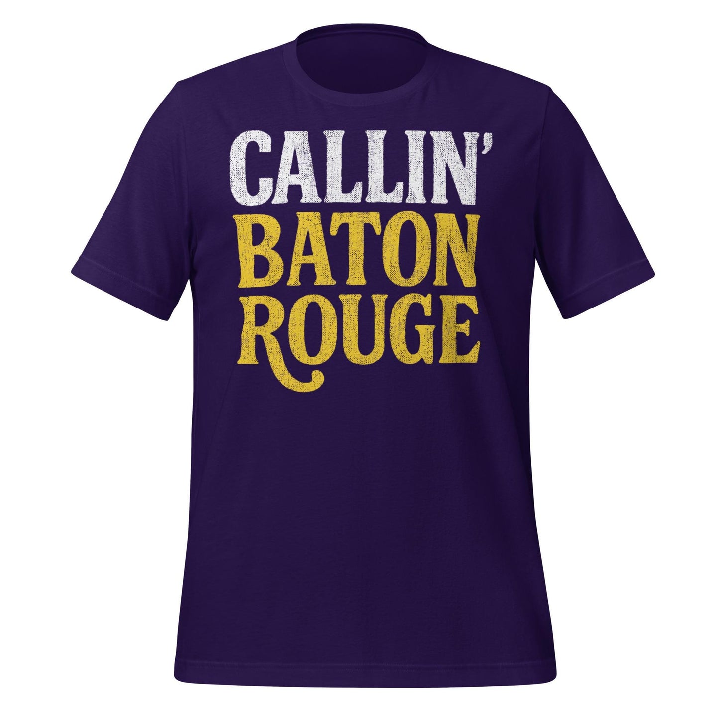 Callin' Baton Rouge T-Shirt – Purple and Gold Tigers Football Shirt