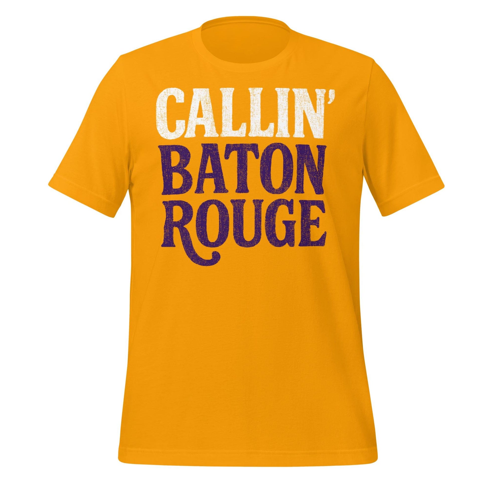 Callin' Baton Rouge T-Shirt – Purple and Gold Tigers Football Shirt